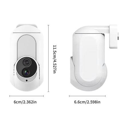 Home Socket Type WiFi Surveillance Camera Support Night Vision & Two-way Intercom, US Plug(White) by bashfashion