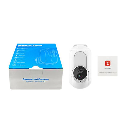 Home Socket Type WiFi Surveillance Camera Support Night Vision & Two-way Intercom, US Plug(White) by bashfashion