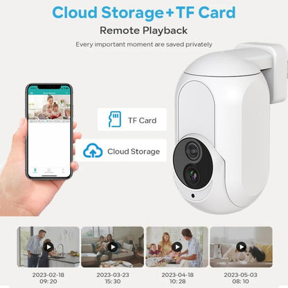 Home Socket Type WiFi Surveillance Camera Support Night Vision & Two-way Intercom, US Plug(White) by bashfashion