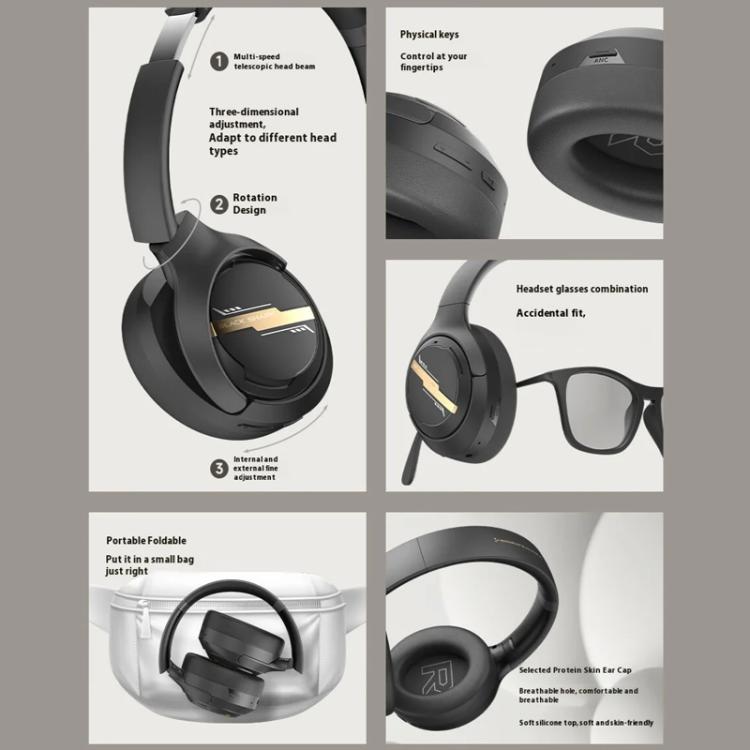 Xiaomi BlackShark Fengming Be30 Bluetooth Headphones(Grey) by bashfashion