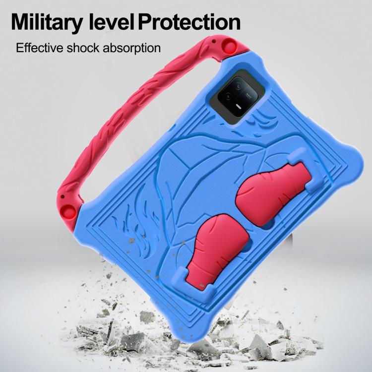 For Samsung Galaxy Tab S10 Lite / S10 FE Boxing Series Kickstand EVA Shockproof Tablet Case with Shoulder Strap(Blue Red) by bashfashion