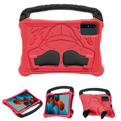 For Samsung Galaxy Tab S7 Boxing Series Kickstand EVA Shockproof Tablet Case with Shoulder Strap(Red Black) by bashfashion