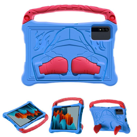 For Samsung Galaxy Tab S7 Boxing Series Kickstand EVA Shockproof Tablet Case with Shoulder Strap(Blue Red) by bashfashion