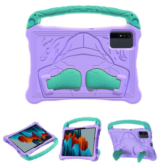 For Samsung Galaxy Tab S7 Boxing Series Kickstand EVA Shockproof Tablet Case with Shoulder Strap(Purple Mint) by bashfashion