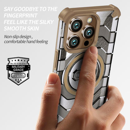 For iPhone 16 Pro wlons Explorer Series PC Hybrid TPU MagSafe Magnetic Case(Yellow) by wlons