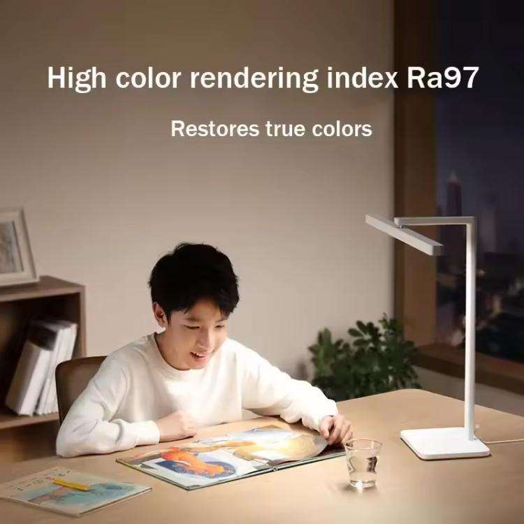 Original Xiaomi Mijia Desk Lamp 2 LED 60cm Long Lamp Holder HyperOS Connect, US Plug(White) by Xiaomi