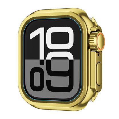 For Apple Watch Series 6 / 5 / 4 / SE 44mm Change to Ultra 49mm Zinc Alloy Watch Case(Bright Gold) by bashfashion