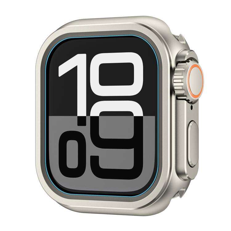 For Apple Watch Series 6 / 5 / 4 / SE 44mm Change to Ultra 49mm Zinc Alloy Watch Case(Titanium) by bashfashion