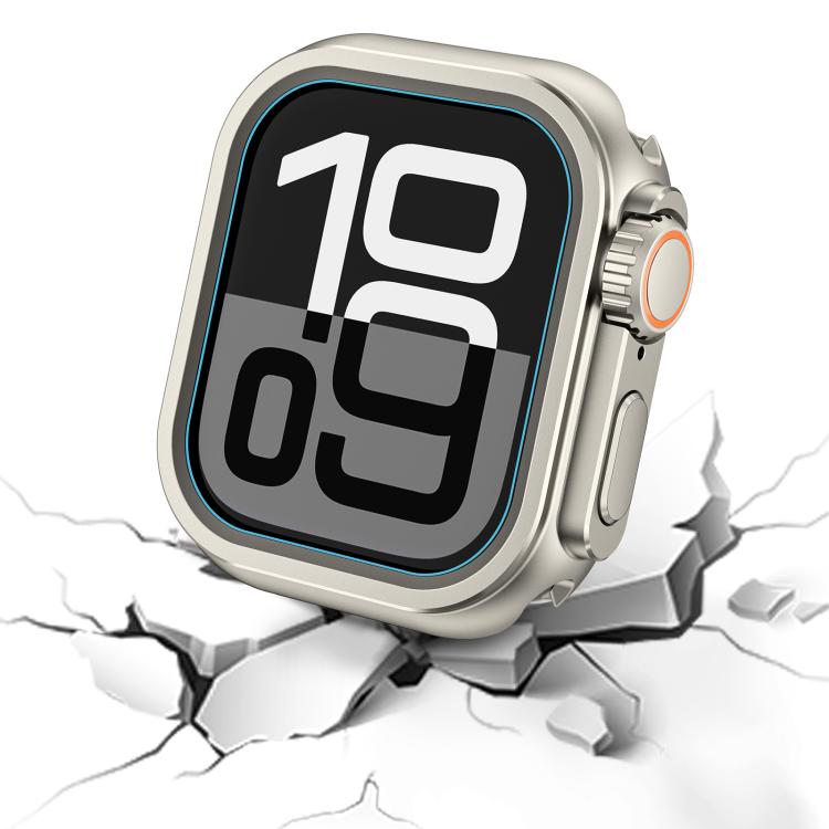For Apple Watch Series 6 / 5 / 4 / SE 44mm Change to Ultra 49mm Zinc Alloy Watch Case(Titanium) by bashfashion
