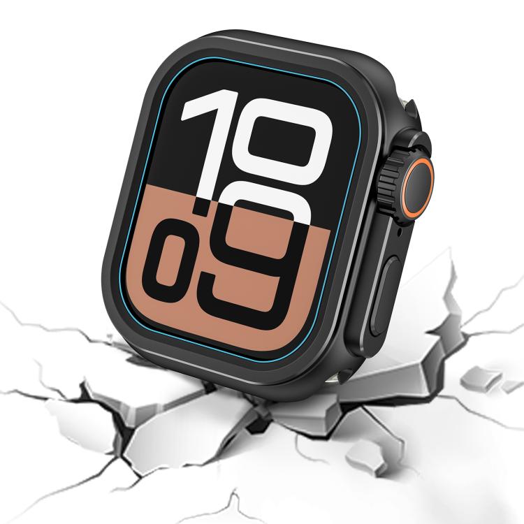 For Apple Watch Series 9 / 8 / 7 45mm Change to Ultra 49mm Zinc Alloy Watch Case(Black) by bashfashion
