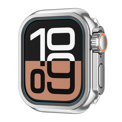 For Apple Watch Series 9 / 8 / 7 45mm Change to Ultra 49mm Zinc Alloy Watch Case(Bright Silver) by bashfashion