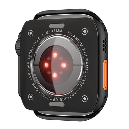 For Apple Watch Series 10 / 11 46mm Change to Ultra 49mm Zinc Alloy Watch Case(Black) by bashfashion