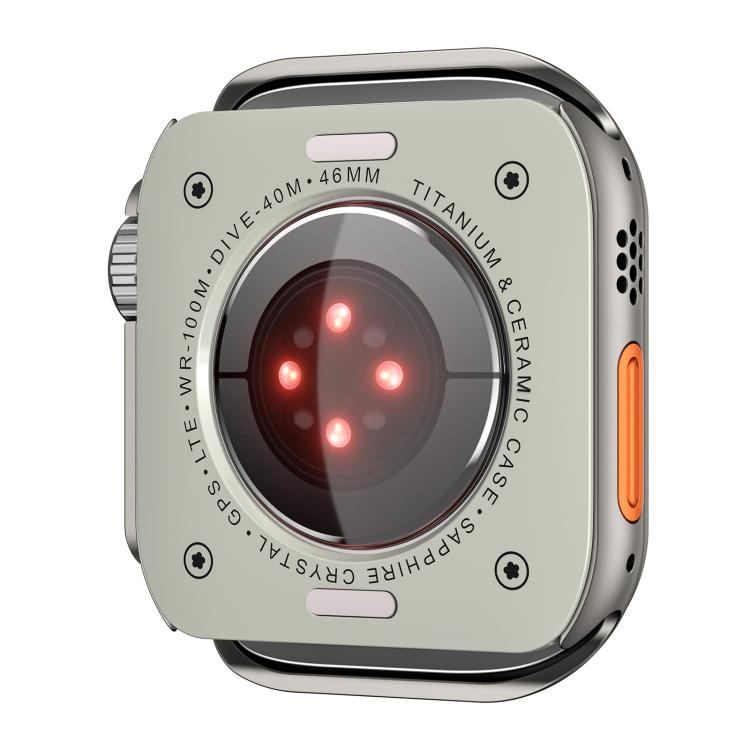 For Apple Watch Series 10 / 11 46mm Change to Ultra 49mm Zinc Alloy Watch Case(Grey) by bashfashion