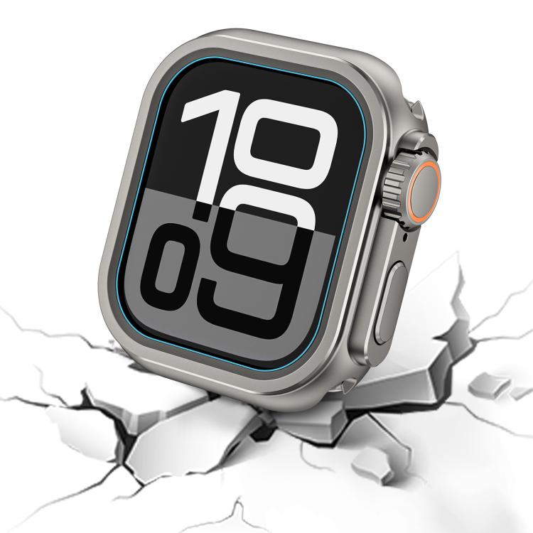 For Apple Watch Series 10 / 11 46mm Change to Ultra 49mm Zinc Alloy Watch Case(Grey) by bashfashion