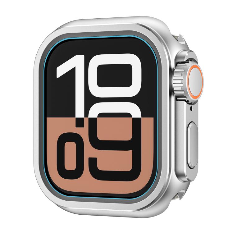 For Apple Watch Series 10 / 11 46mm Change to Ultra 49mm Zinc Alloy Watch Case(Matte Silver) by bashfashion