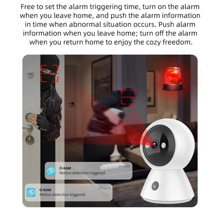 K11 1080P HD Night Vision Dual-Band Dual-Light Full Color WiFi Camera(White) by bashfashion