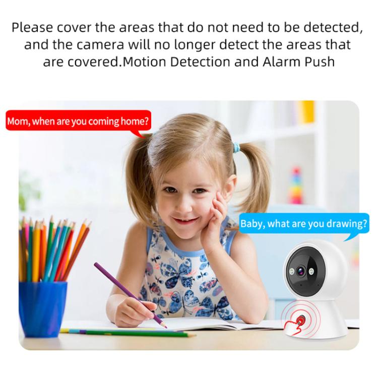 K11 1080P HD Night Vision Dual-Band Dual-Light Full Color WiFi Camera(White) by bashfashion