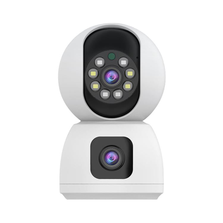 K12 1080P HD Dual Lens Dual Picture Wireless WiFi Camera(White) by bashfashion
