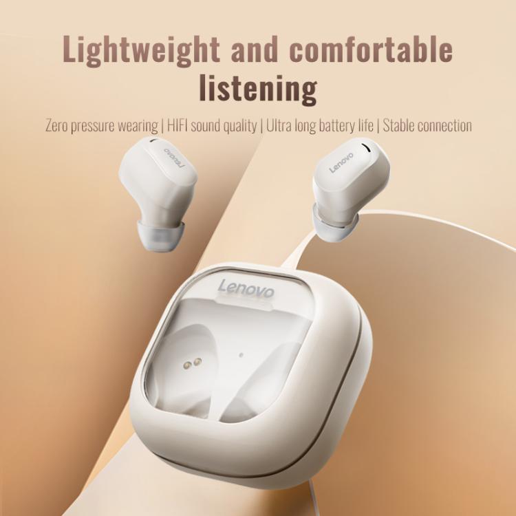 Original Lenovo EA200 In-Ear True Wireless Bluetooth Earphones(Rock White) by Lenovo