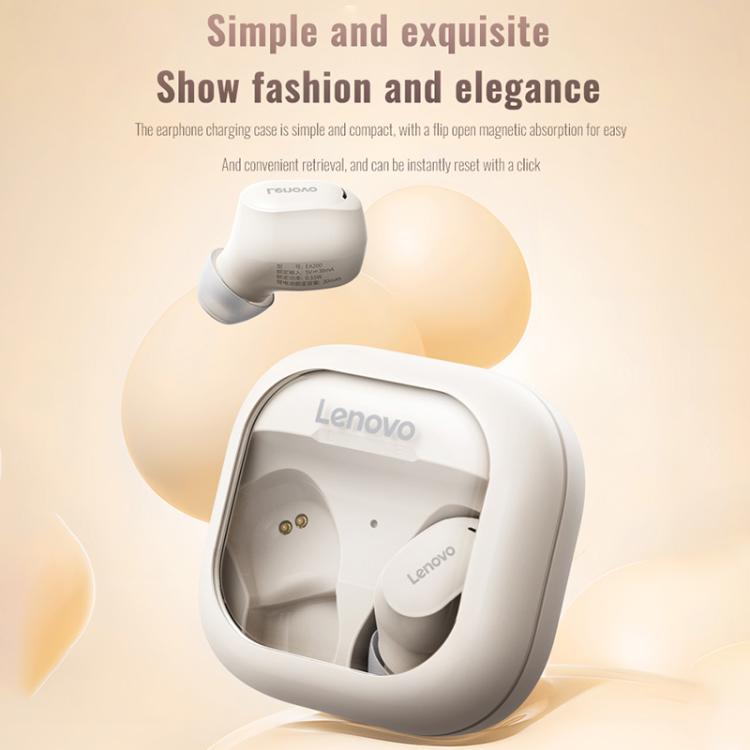 Original Lenovo EA200 In-Ear True Wireless Bluetooth Earphones(Rock White) by Lenovo