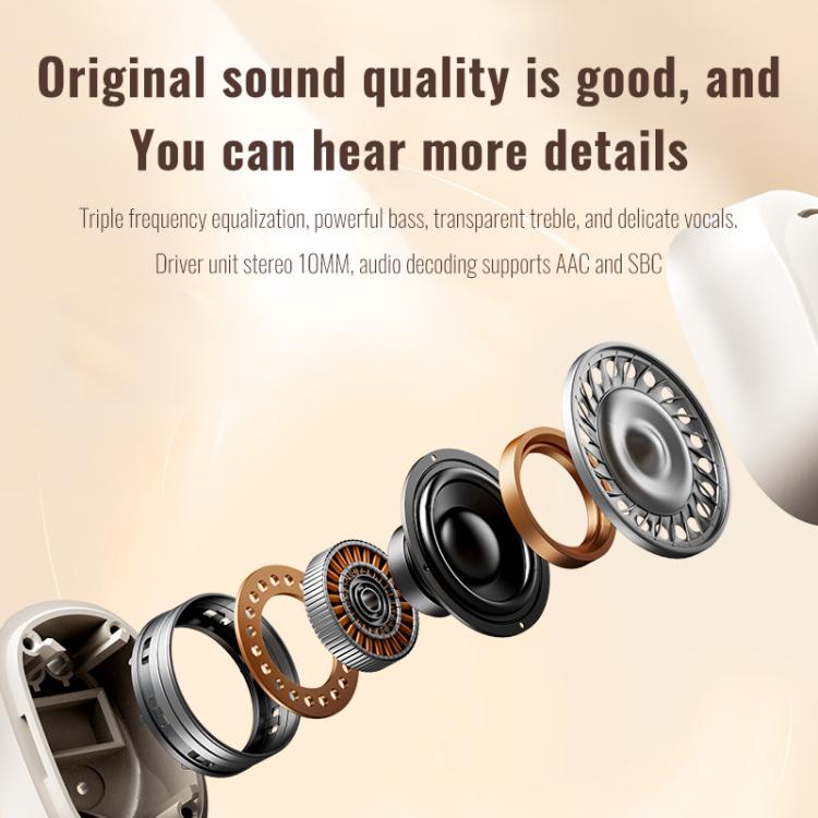 Original Lenovo EA200 In-Ear True Wireless Bluetooth Earphones(Rock White) by Lenovo