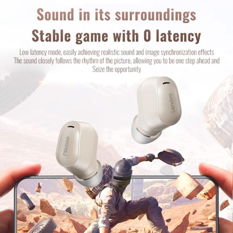 Original Lenovo EA200 In-Ear True Wireless Bluetooth Earphones(Rock White) by Lenovo