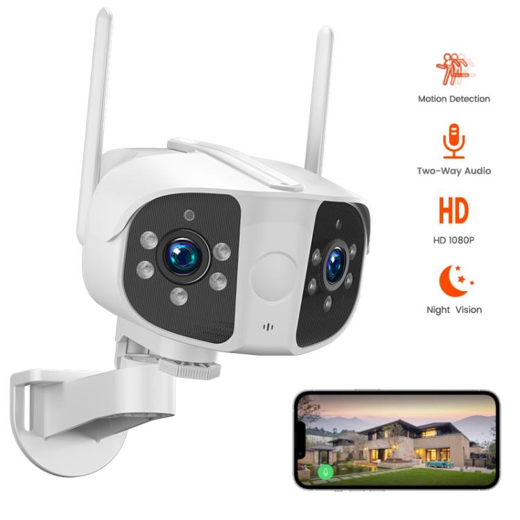 K13 1080P HD Binocular Night Vision Wide Angle Camera(White) by bashfashion