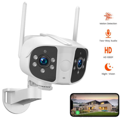 K13 1080P HD Binocular Night Vision Wide Angle Camera(White) by bashfashion