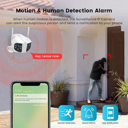 K13 1080P HD Binocular Night Vision Wide Angle Camera(White) by bashfashion