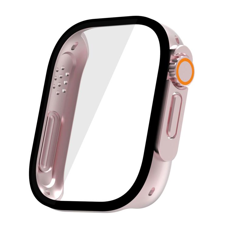 For Redmi Watch 5 Lite Change to Ultra Tempered Film Integrated PC Watch Protective Case(Pink) by bashfashion