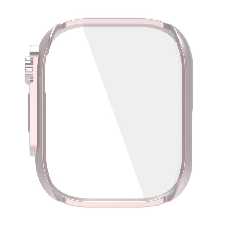For Redmi Watch 5 Lite Change to Ultra Tempered Film Integrated PC Watch Protective Case(Pink) by bashfashion