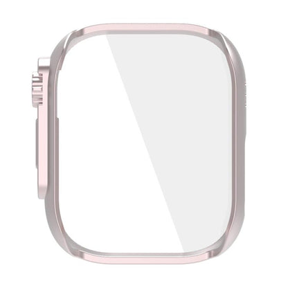 For Redmi Watch 5 Lite Change to Ultra Tempered Film Integrated PC Watch Protective Case(Pink) by bashfashion