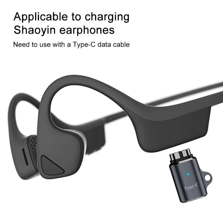 For Shokz Series Type-C Interface Magnetic Charging Adapter(straight Head) by bashfashion