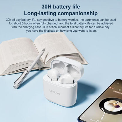 Original Lenovo TC3302 Wireless Bluetooth 5.3 Earphones(White) by Lenovo