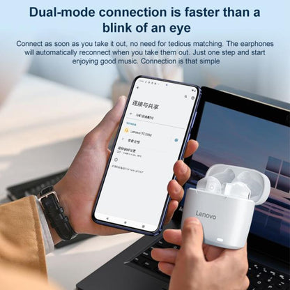 Original Lenovo TC3302 Wireless Bluetooth 5.3 Earphones(Blue) by Lenovo