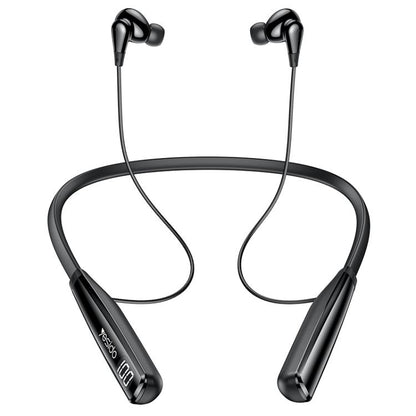 Yesido YSP22 Digital Display Magnetic Neckband Bluetooth Earphone(Black) by Yesido