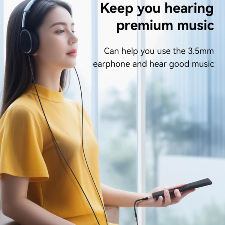 Yesido YAU45 8 Pin to 3.5mm Aluminum Alloy Audio Adapter(Gold) by Yesido