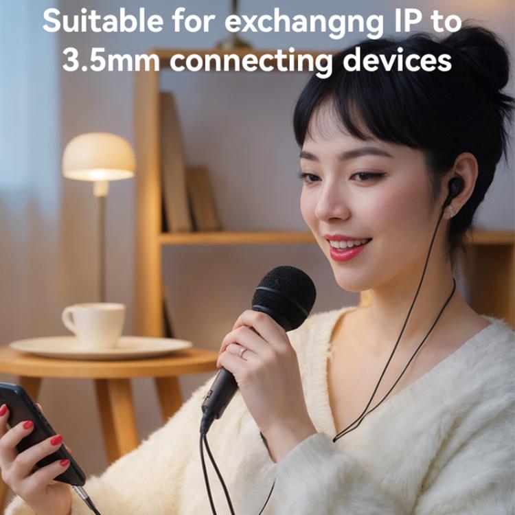 Yesido YAU45 8 Pin to 3.5mm Aluminum Alloy Audio Adapter(Gold) by Yesido