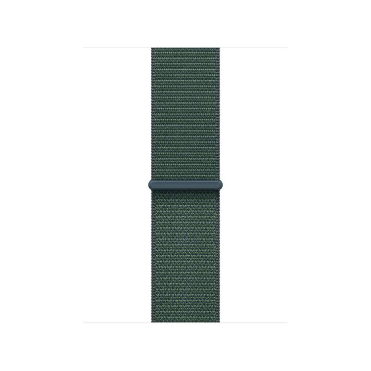 For Apple Watch 46mm / 49mm / 45mm / 44mm Loop Type Sport Watch Band(Lake Green) by bashfashion