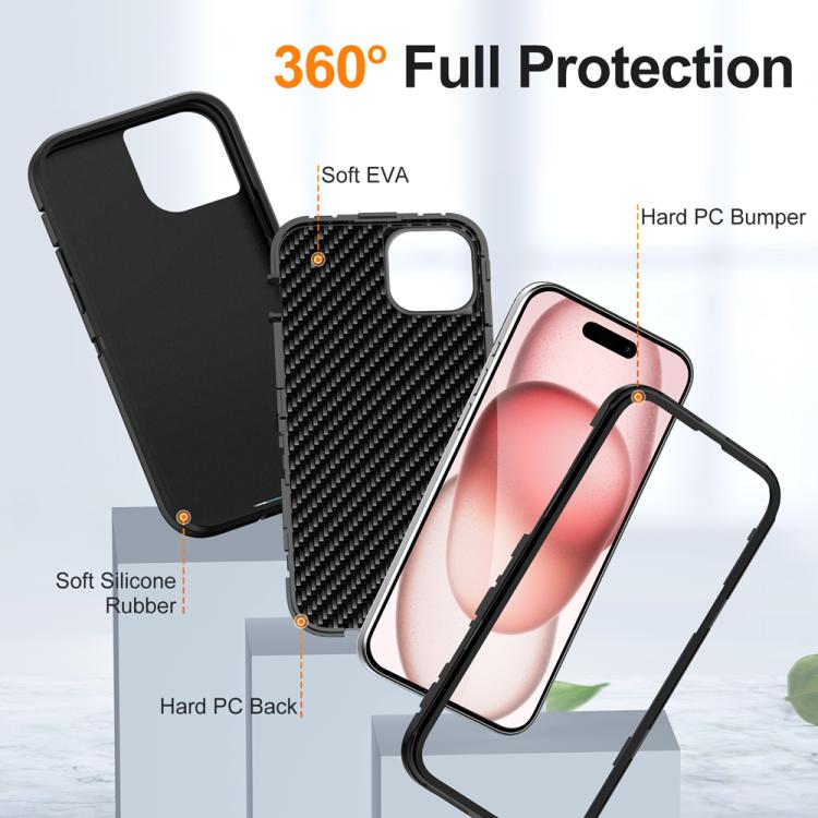 For iPhone 14 Plus / 15 Plus Life Waterproof Rugged MagSafe Magnetic Phone Case(Black) by bashfashion