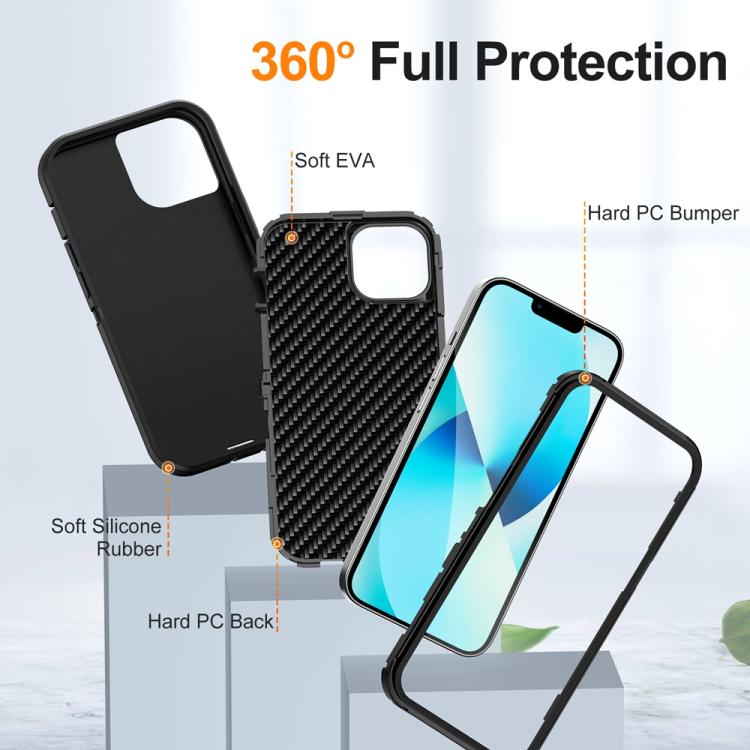 For iPhone 13 / 14 Life Waterproof Rugged MagSafe Magnetic Phone Case(Black) by bashfashion