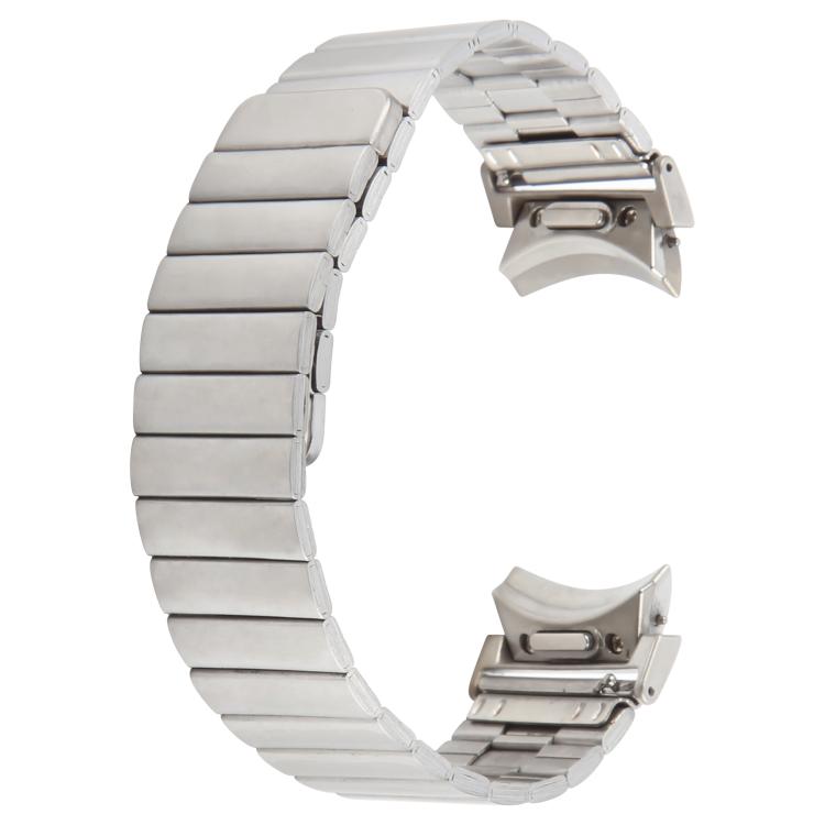 For Samsung Galaxy Watch 7 / 6 / 5 / 4 Bamboo Magnetic Quick Release Metal Watch Band(Sliver) by bashfashion