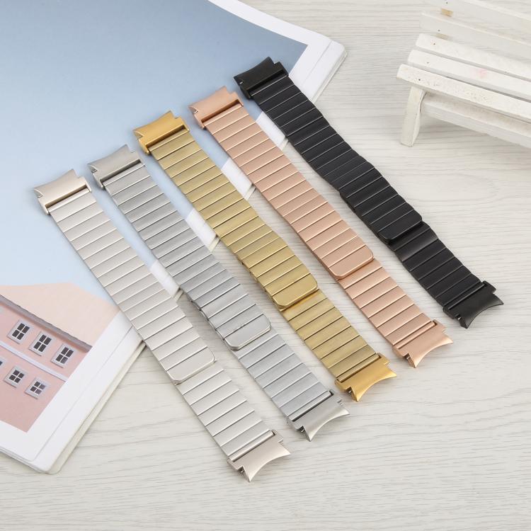 For Samsung Galaxy Watch 7 / 6 / 5 / 4 Bamboo Magnetic Quick Release Metal Watch Band(Rose Gold) by bashfashion