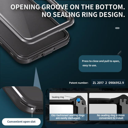 For Samsung Galaxy A55 5G RedPepper 360 Full Body Rugged IP68 Waterproof Phone Case(Black) by RedPepper