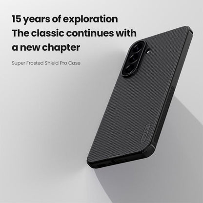 For Samsung Galaxy A56 5G NILLKIN Super Frosted Shield Pro PC + TPU Phone Case(Black) by NILLKIN