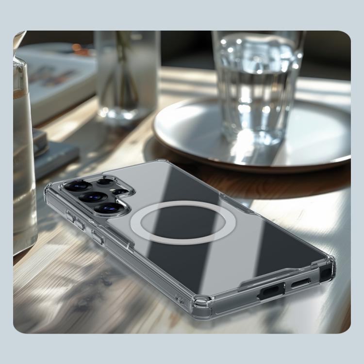 For Samsung Galaxy S25 Ultra 5G NILLKIN Ultra Clear Magsafe PC + TPU Phone Case(Transparent) by NILLKIN