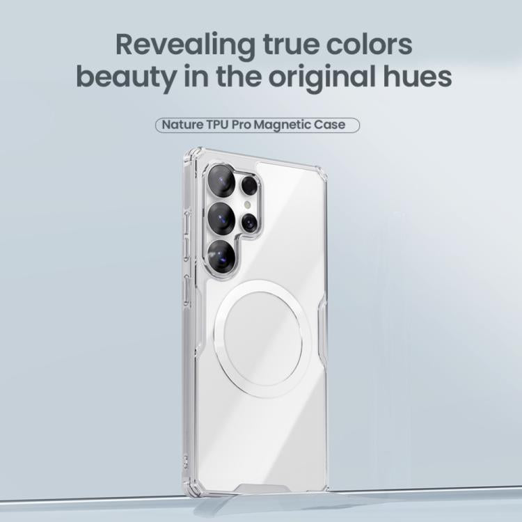 For Samsung Galaxy S25 Ultra 5G NILLKIN Ultra Clear Magsafe PC + TPU Phone Case(Transparent) by NILLKIN