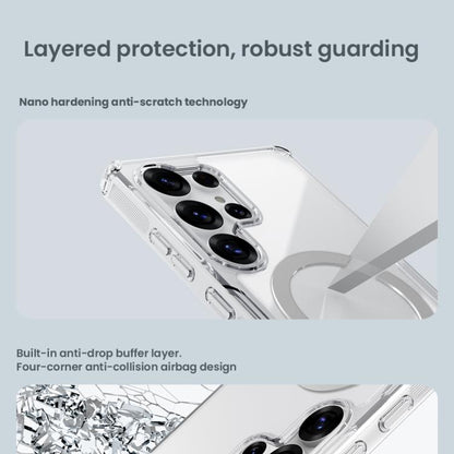 For Samsung Galaxy S25 Ultra 5G NILLKIN Ultra Clear Magsafe PC + TPU Phone Case(Transparent) by NILLKIN