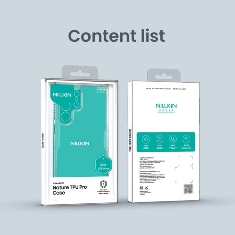 For Samsung Galaxy S25 Ultra 5G NILLKIN PC + TPU Phone Case(Transparent) by NILLKIN