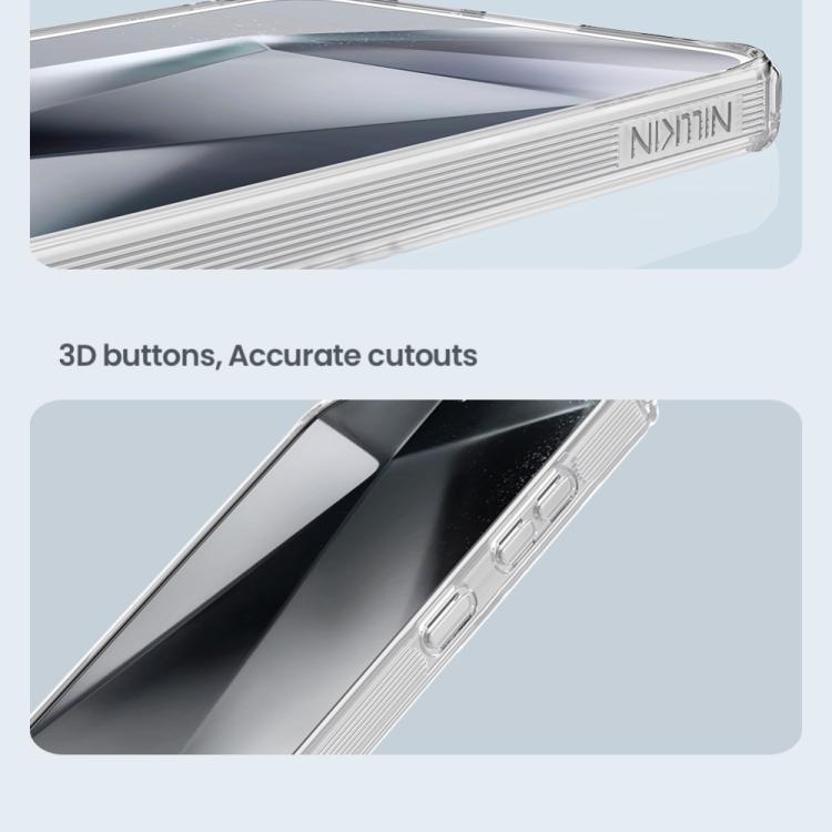 For Samsung Galaxy S25 5G NILLKIN PC + TPU Phone Case(Transparent) by NILLKIN